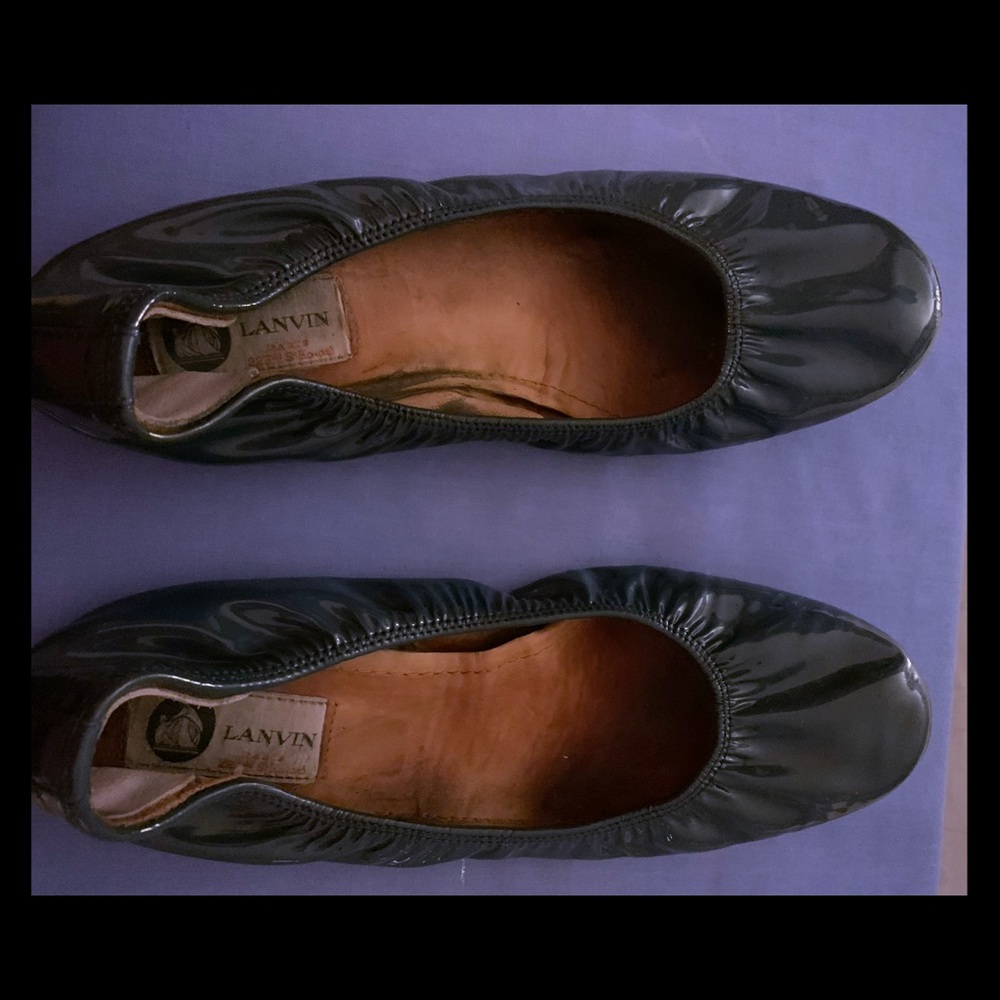 Lanvin Patent Leather Ballet Flats